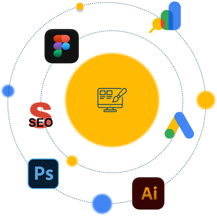 Technology Icons Circle